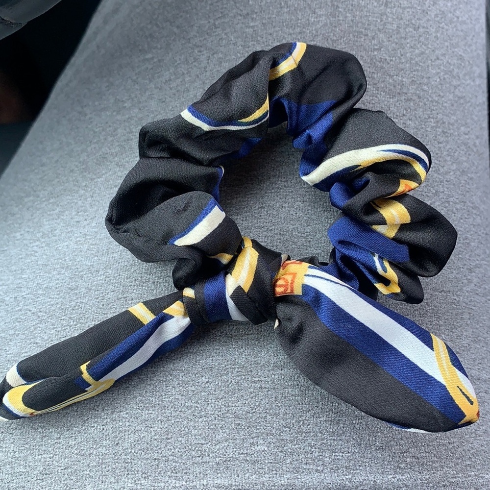 Cute blue scrunchie hair tie FREE with Bundle